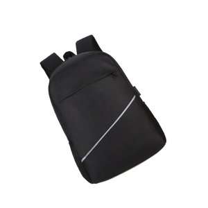 Kurtrusly 14inch Sac d'ordinateur universel PC Accessoire Couleur Solide USB Port Zipper Ordinateur portable Sac à dos Ordinateurs Supports Ordinateurs Accessoires Noir