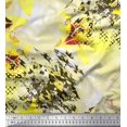 thumbnail image 1 of Soimoi Velvet Fabric Texture & Lily Flower Printed Fabric 1 Yard 58 Inch Wide, 1 of 3