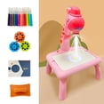 thumbnail image 4 of Drawing Table LED Educational Toys Children Painting Board for Kids Pink Giraffe, 4 of 8