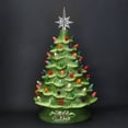 thumbnail image 2 of Sapin de Noël de Table en Céramique Prééclairé avec Lumières Multicolores, 2 of 5