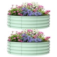 thumbnail image 1 of AKDSteel 2 - Pack Round Galvanized Raised Garden Bed - 2FT/3FT/4FT Sizes - Outdoor Flower & Vegetable Bed - Heavy - Duty & Open - Bottom Design, 1 of 7