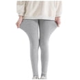 thumbnail image 2 of QIPOPIQ Girls Basic Solid Leggings Clearance, 2 of 9