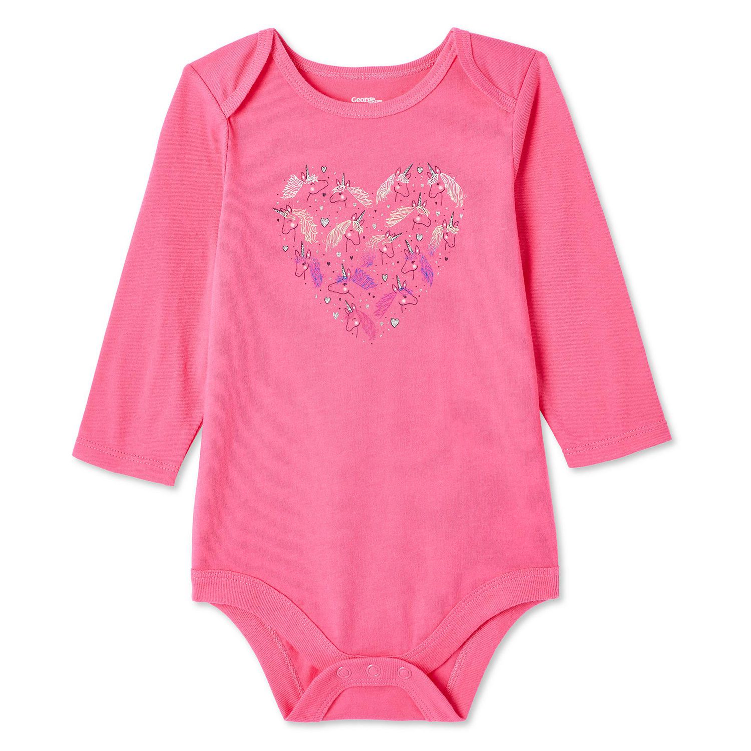 Cache-couche à manches longues George pour bébés filles