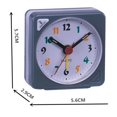 thumbnail image 5 of GUOOL Classic Mini Battery Alarm Clock Small Sauqre Travel Clock With Light And Snooze Red, 5 of 5