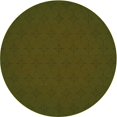 thumbnail image 1 of Ahgly Company Tapis Rond Lavable en Machine Intérieur Transitionnel Marron, 3 Pieds Rond, 1 of 7