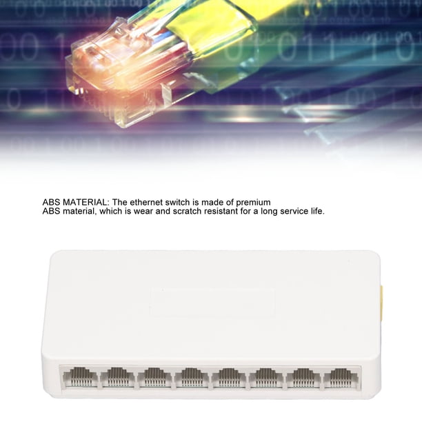 ZX F1008S Gigabit Ethernet Switch, 100 To 240V 8 Ports RJ45 ABS
