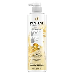 Pantene Nutrient Blends Renforcement de la réparation des dommages Huile de ricin Sulfate Sans Shampooing
