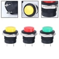 thumbnail image 3 of 12V 16mm Starter Switch Boat Horn Momentary Push Button Metal For Car Boat Track, 3 of 4