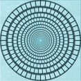 thumbnail image 1 of Ahgly Company Machine Washable Indoor Square Transitional Aquamarine Stone Green Area Rugs, 6' Square, 1 of 7