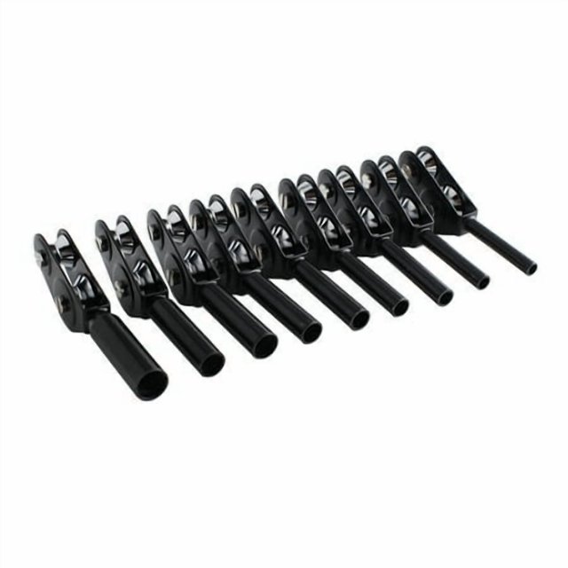 Accessoires de Roue de Canne à Pêche Dispositif de Guidage Filaire Outils Tête Double Rouleau Guide Roues Composant Modifié Accessoire de Pêche 8