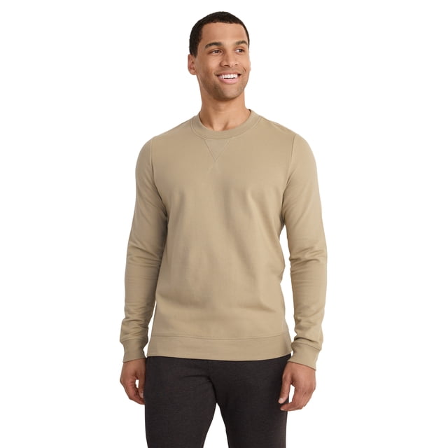 Jockey Men's Lightweight Cotton Blend Fleece Crew Sweatshirt