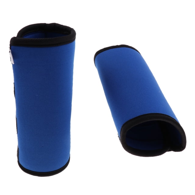 Yinanstore 2Pcs Pet Dog Canine Front Rear Leg Brace Paw Compression Wraps with Blue L