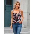 thumbnail image 4 of Charmo Womens Flowy Pleated Camisole Built in Bra Adjustable Straps Loose Tank Tops S-3XL, 4 of 6