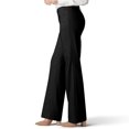 thumbnail image 4 of ohmzyzo Pantalon Long Droit Décontracté Confortable pour Femmes avec Poches, 4 of 7