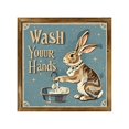 thumbnail image 1 of Honganda Easter Photo Frame Ornament Bunny Easter Egg Pattern Wooden Decorative Picture Frame for Desktop Wall Home Holiday Decor, 1 of 1