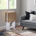 thumbnail image 2 of Monterra Natural & White Tray Table Set, 2 of 8