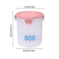 thumbnail image 2 of Ohufall avec Pots de Rangement Ronds Gradués Pots d'Étanchéité Plastique Cuisine avec Couvercles Pots à Collation Pots de Rangement pour Grains Pots de Rangement Yogourt Fromage Pots à Gâteau Rangement de Cuisine Contenants à Collation, 2 of 2