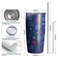 thumbnail image 4 of Gobelet Isolé 20oz, Gobelet de Voyage avec Couvercle, Porte-Gobelet Tasse de Voyage Amicale, Contenant Isotherme en Acier Inoxydable, Gobelet 20 Oz, Tasse à Café Réutilisable Isolée avec Couvercle (Jour de l'Indépendance), 4 of 6