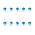 thumbnail image 3 of Nail Rhinestones Flat-Bottom Multi-faceted Sides DIY Handcraft Excellent Gloss Manicure Crystal Different Styles Mobile Phone Light Green AB, 3 of 6
