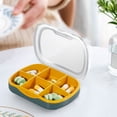 thumbnail image 1 of Vrorvz Boîte de Rangement de Médicaments Portable avec 6 Compartiments, Pratique pour le Voyage, Conception Détachable, Étanche, Compacte, Étui de Transport pour Médicaments, Organisateur Anti-Humidité pour une Utilisation Facile, 1 of 6