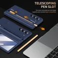 thumbnail image 4 of Case for Samsung Galaxy Z Fold 5 with S Pen Holder and Stylus & Invisible Kickstand, Full Body Hinge Built-in Screen Protector Fold5 Phone Cover for Samsung Z Fold 5 Case with S Pen Slot, 4 of 7
