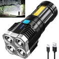 thumbnail image 1 of Rechargeable Flashlights High Lumens,Super Bright Flash Light,Small Led Flashlight,Led Flashlights Super Bright,Electric Torch Handheld Travel Flashlight for Outdoor,Camping,Biking,Hiking,Emergency, 1 of 9