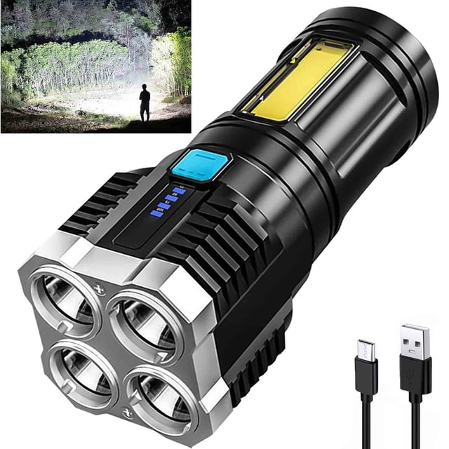 Rechargeable Flashlights High Lumens,Super Bright Flash Light,Small Led Flashlight,Led Flashlights Super Bright,Electric Torch Handheld Travel Flashlight for Outdoor,Camping,Biking,Hiking,Emergency