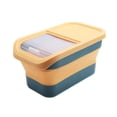 thumbnail image 2 of Qonioi Airtight Dog Food Storage Container, Large 12-15 Kg Capacity Foldable Food Bin With Wheels, Hinged Lid Pet Food Dispenser For Dry Kibble Rice Cereals Kitchen Pantry, 2 of 6
