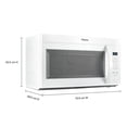 thumbnail image 2 of Whirlpool 1.7 cu ft. Over-the-Range Microwave with Express Cooking Buttons, 300 CFM white, 2 of 5