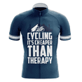 thumbnail image 1 of Cycling : Its Cheaper Than Therapy Cycling Jersey - L, 1 of 3