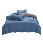 Ins Full Solid Color Washed Piece Set Seasons Bedsheet And Duvet Cover 1.8m Bedsheet Set Four Piece Duvet Cover 180 220cm 1 Beds