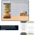 thumbnail image 1 of Jar 2 Quart Square Kimchi Jar with Dry Wet Separation Black Kimchi and Olive Container(1Pcs) Rkxzt, 1 of 7