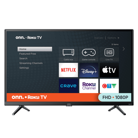 onn. 32” FHD 1080p Roku Smart TV (100122566-CA)