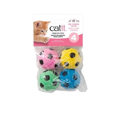 Catit Foam Soccer Balls Cat Toys 4 pack