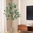 thumbnail image 4 of Costway 5.5FT Artificial Tree Fake Eucalyptus Tree for Living Room Office Home Decor, 4 of 10