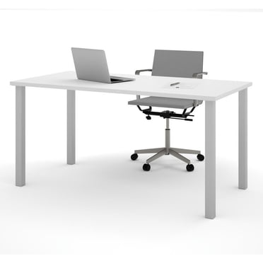 Table Bestar de 30 x 60 po avec pattes de métal carrées