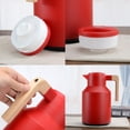 thumbnail image 1 of Insulation pot,Pot With Wood Handle Water Kettle Wood Handle Water Thermal Carafe Thermal Coffee Carafe With Wood Handle Carafe Pot 1l Thermal Coffee Tea Carafe Cold Carafe Walled Thermal, 1 of 6