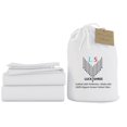 thumbnail image 1 of Twin Size Organic Cotton Sheet Set- 700-Thread-Count 100% Organic - 10" Deep Pockets 700TC Organic Sheets - White, 1 of 7