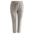 thumbnail image 2 of Plus Size Solid Straight Leg Pants for Women High Waist Comfortable Elastic Drawstring Casual Trousers, 2 of 5
