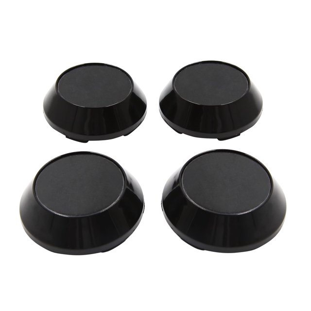 Unique Bargains 4 Pcs 65mm Dia 4 Clips Car Wheel Tyre Center Hub Caps Covers Protector Black