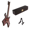 thumbnail image 2 of lionlar 1:6 Scale Handcrafted Electric Guitar Bass Model with Display Stand Doll House A, 2 of 6