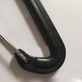thumbnail image 2 of Carabiner D Shape Carabiner Easy Connection Small Light Black Plastic Quick Hook for Mountain Climbing, 2 of 5