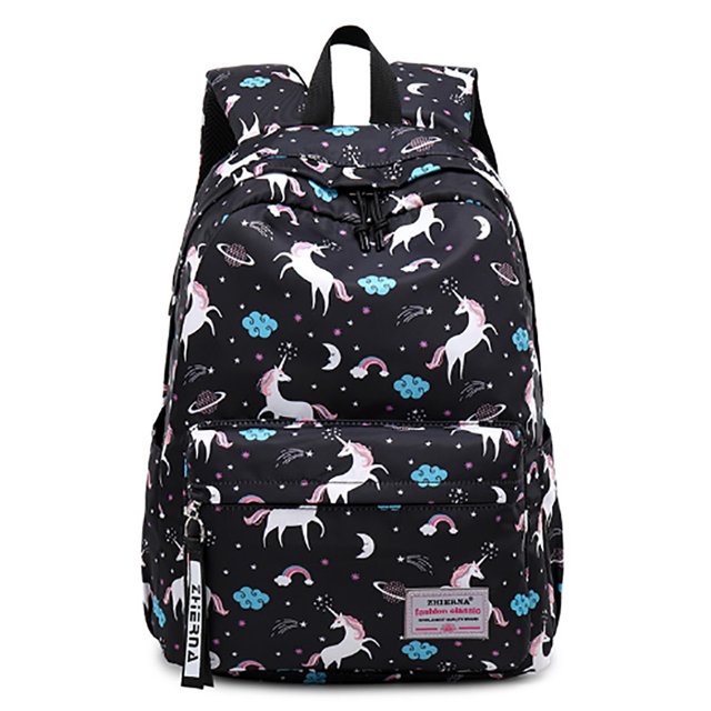 Casual Backpack Ergonomic Splash-proof Large Capacity School Bag Travel Daypack