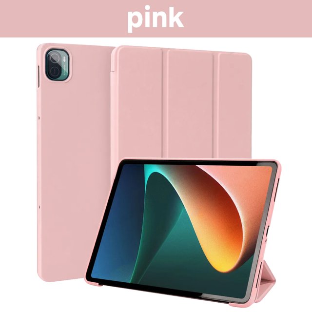 For Mi Pad 5/6 Tablet Case Three Fold design Charging Automatic Wakeup For MiPad 6/5 Pro Case Xiaomi Tablet Accessories pink Pad 5 Pro 11 inch