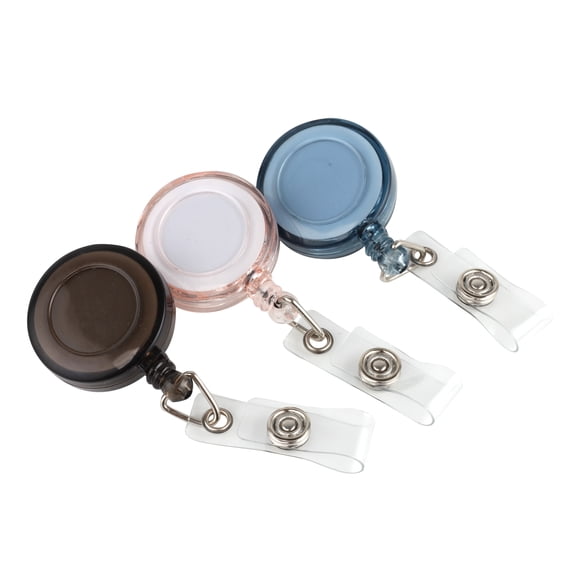 Pen+Gear, Retractable Badge Reels, Assorted Colors, 6 Count