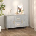 thumbnail image 1 of vidaXL Sideboard Concrete Grey 100x36x60 cm Engineered Wood, 1 of 5