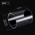 thumbnail image 2 of Tube Rond Rigide en Acrylique Transparent 76mm ID 80mm OD 100mm pour Éclairage, Modèles, Plomberie, Bricolage, 2 of 6