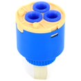 thumbnail image 1 of Ceramic 35mm Mixer tap Cartridge,Delaman Water Mixer Tap Inner Control Faucet Valve PP Plastic Blue Practical Delaman (Size : 35mm), 1 of 8