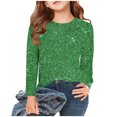 thumbnail image 1 of Plebaso Chemises à Manches Longues Imprimé Filles Garçons Col Rond Blouses Décontractées Mode Enfants Hauts Habillés pour Fête, 1 of 6