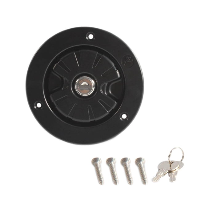 ziyahi 78mm Water Inlet Filler Tough Fill Hatch for RV Trailer Boat Motorhome Black